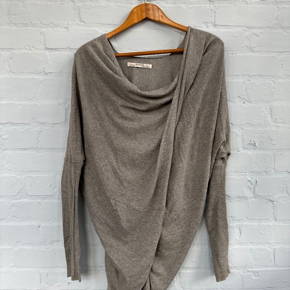 All Saints Itat Merino Wool & Silk Shrug - Small